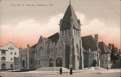 First M.E. Church Pasadena, CA Postcard Postcard Postcard