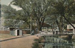 Pastan Park, Showing Miniature Locomotive Postcard