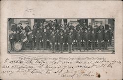 The Pride of Columbus, Veteran Military Organization, The old Guard. Band, flag, soldiers. Postcard