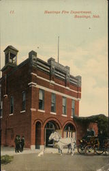 Hastings Fire Department Nebraska Postcard Postcard Postcard