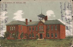 High School St. Edward, NE Postcard Postcard Postcard