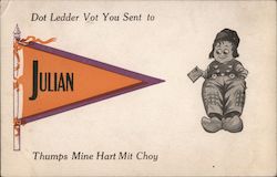 Julian Banner. Dot Ledder vot you sent to Julian thumps mine hart mit Choy. Dutch Boy. Postcard