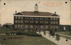 Administration Building, Newberry State Hospital Michigan Postcard Postcard Postcard