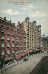 Adams House, Washington St. Postcard