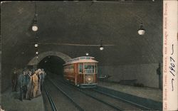 East Boston Tunnel Entrance Near Atlantic Avenue Station Postcard