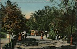 Public Garden, Entrance to Subway Boston, MA Postcard Postcard Postcard