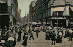 The Shopping Hour, Washington St. Postcard