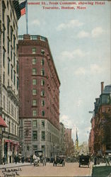 Fremont St., from Common, showing Hotel Touraine Postcard