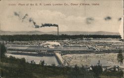 Plant of the B.R. Lewis Lumber Co. Coeur d'Alene, ID Postcard Postcard Postcard