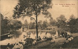 Scene in Benton Park St. Louis, MO Postcard Postcard Postcard