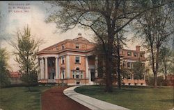 Residence of D.R. Francis Postcard