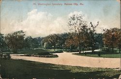 Washington Cemetery Kansas City, MO Postcard Postcard Postcard