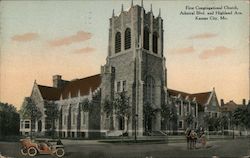 First Congregational Church, Admiral Blvd. and Highland Ave. Postcard
