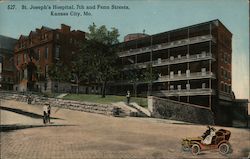 St. Joseph's Hospital, 7th and Penn Streets Kansas City, MO Postcard Postcard Postcard