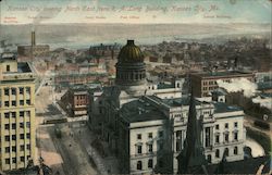 Kansas City Looking North East From R.A. Long Building Postcard