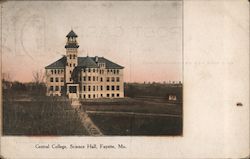 Central College, Science Hall Postcard