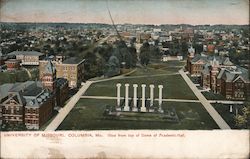 University of Missouri - View from Top of Dome of Academic Hall Postcard