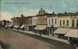 West Side of Square Clinton, MO Postcard Postcard Postcard