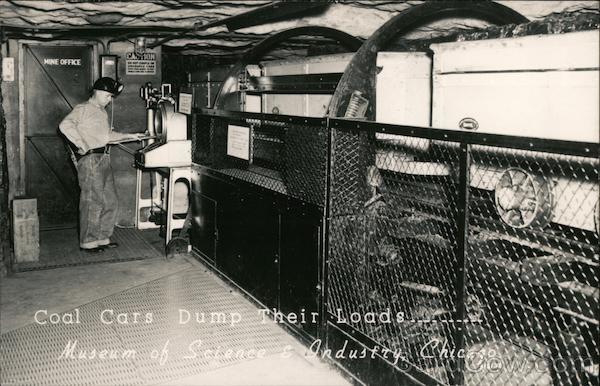 Coal Cars Dump Their Loads - Museum of Science & Industry Chicago Illinois