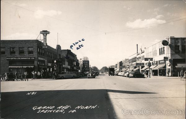 Grand Ave. North Spencer Iowa