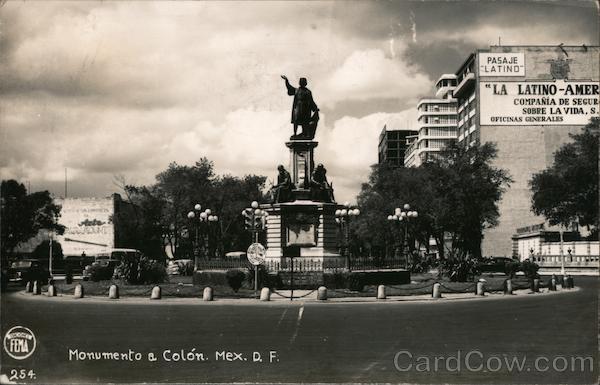 Monumento a Colón Mexico City DF