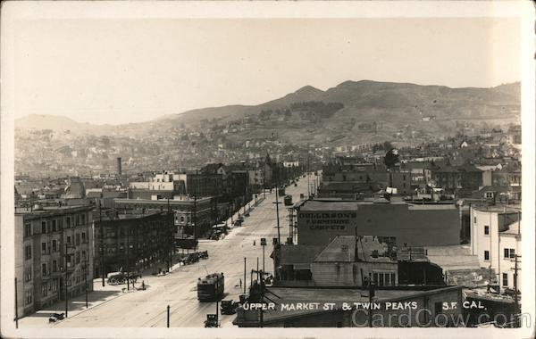 Upper Market St. & Twin Peaks San Francisco California