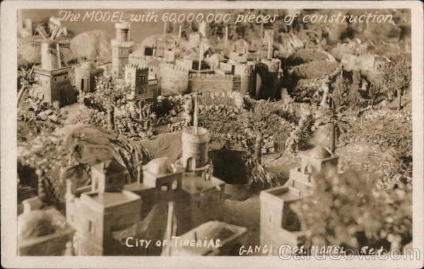 Model City of Tiberias. The model with 60,000 pieces of construction. Gangi Bros Israel