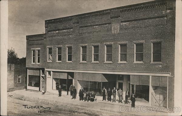 Smith's Hall (Now Noble County Library) Cromwell, IN Tucker Postcard