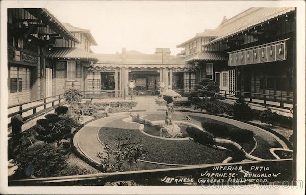 Interior Patio, Japanses Bungalow, Japanes Gardens Hollywood California