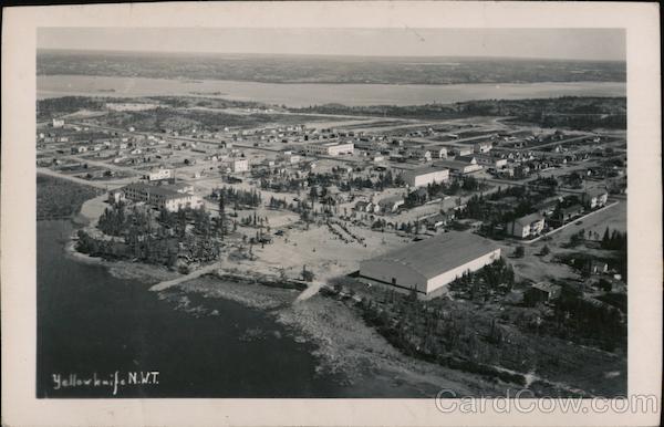 Aerial View of Yellowknife NT Canada Northwest Territories