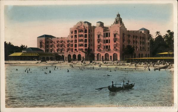 Royal Hawaiian Hotel, Tinted Photo Honolulu