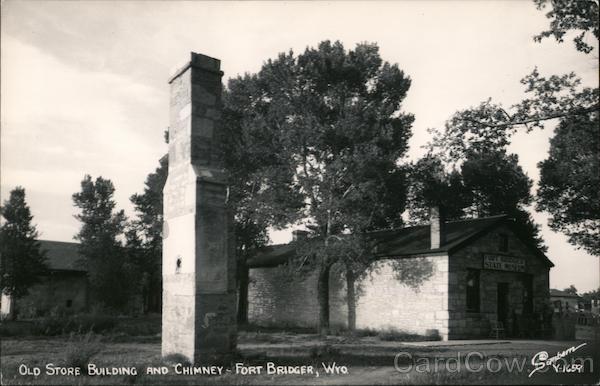 Old Store Building and Chimney Fort Bridger Wyoming