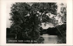 Sheyenne River Lisbon, ND Postcard Postcard Postcard