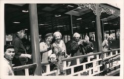 Tourists at Tai Pak Floating Restaurant Postcard