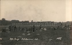 Rifle Range, Fort Harrison Indianapolis, IN KIrkpatrick Photo Postcard Postcard Postcard