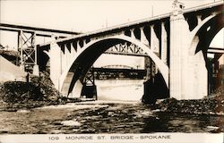 Monroe Street Bridge Postcard