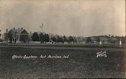 Officers Quarters, Fort Harrison Indianapolis, IN KIrkpatrick Photo Postcard Postcard Postcard