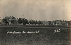Officers Quarters, Fort Harrison Postcard