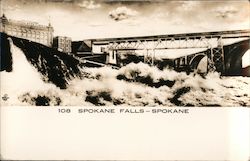 Spokane Falls Postcard