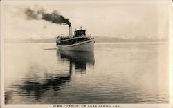Steamer "Tahoe" on Lake Tahoe Postcard