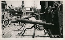 Aboard the Ning Po, Chinese Pirate Ship Postcard