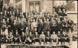 Jackson County Boys Leaving for Service, WWI Iowa Will Cundill Postcard Postcard Postcard