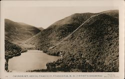 Cannon Mt. Aerial Tramway Franconia, NH White Mt. Studio Postcard Postcard Postcard