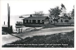 On the River Here, British Marines Landed in 1814 and Destroyed Shipping Essex, CT Postcard Postcard Postcard