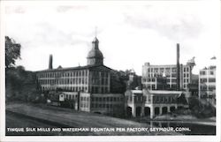 Tingue Silk Mills and Waterman Fountain Pen Factory Postcard