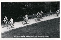 Bicycle Track at Banner Lodge Moodus, CT Postcard Postcard Postcard