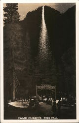 Camp Curry's Fire Fall Yosemite National Park, CA Postcard Postcard Postcard