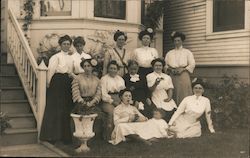 SF Ladies Club "Doing Chinese" Postcard