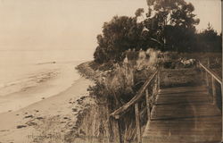 Rare: Miramar Beach Scene Santa Barbara, CA Brock Higgins Photo Postcard Postcard Postcard