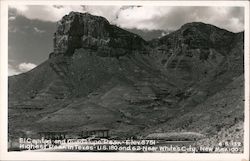 El Capitan and Guadalupe Peak - Elev. 8751 Highest Peak in Texas Salt Flat, TX Postcard Postcard Postcard